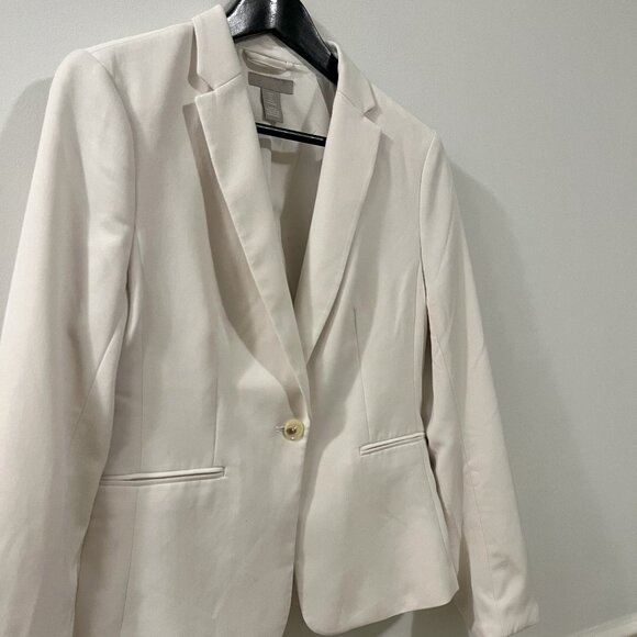 H&M Women's White Blazer, Small - Picture 2 of 9
